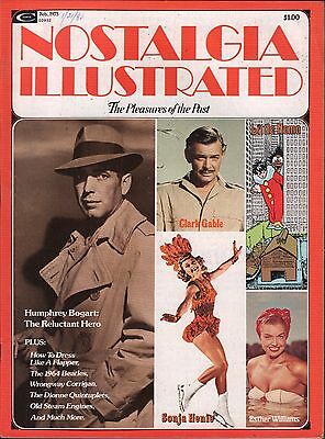 Nostalgia illustrated February 1975 Humphrey Bogart, Clark Gable EX 010616DBE