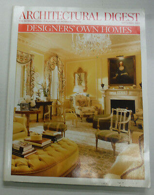 Architectural Digest Magazine Designers' Own Homes September 2005 063015R