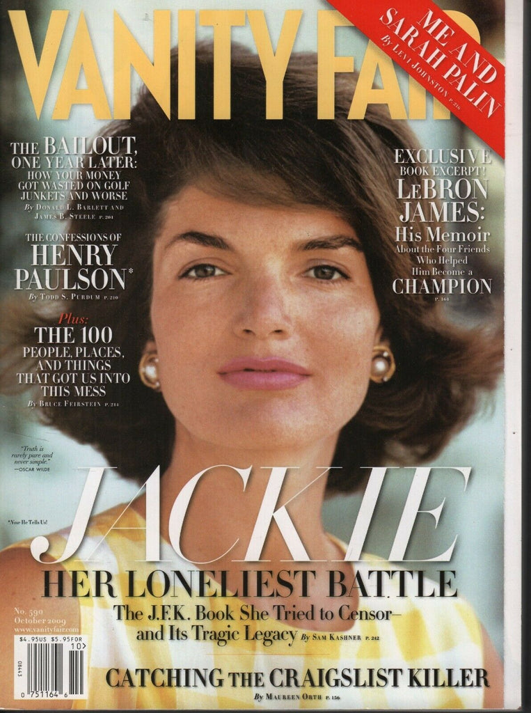 Vanity Fair October 2009 Jackie Kennedy Henry Paulson LeBron James 072619AME