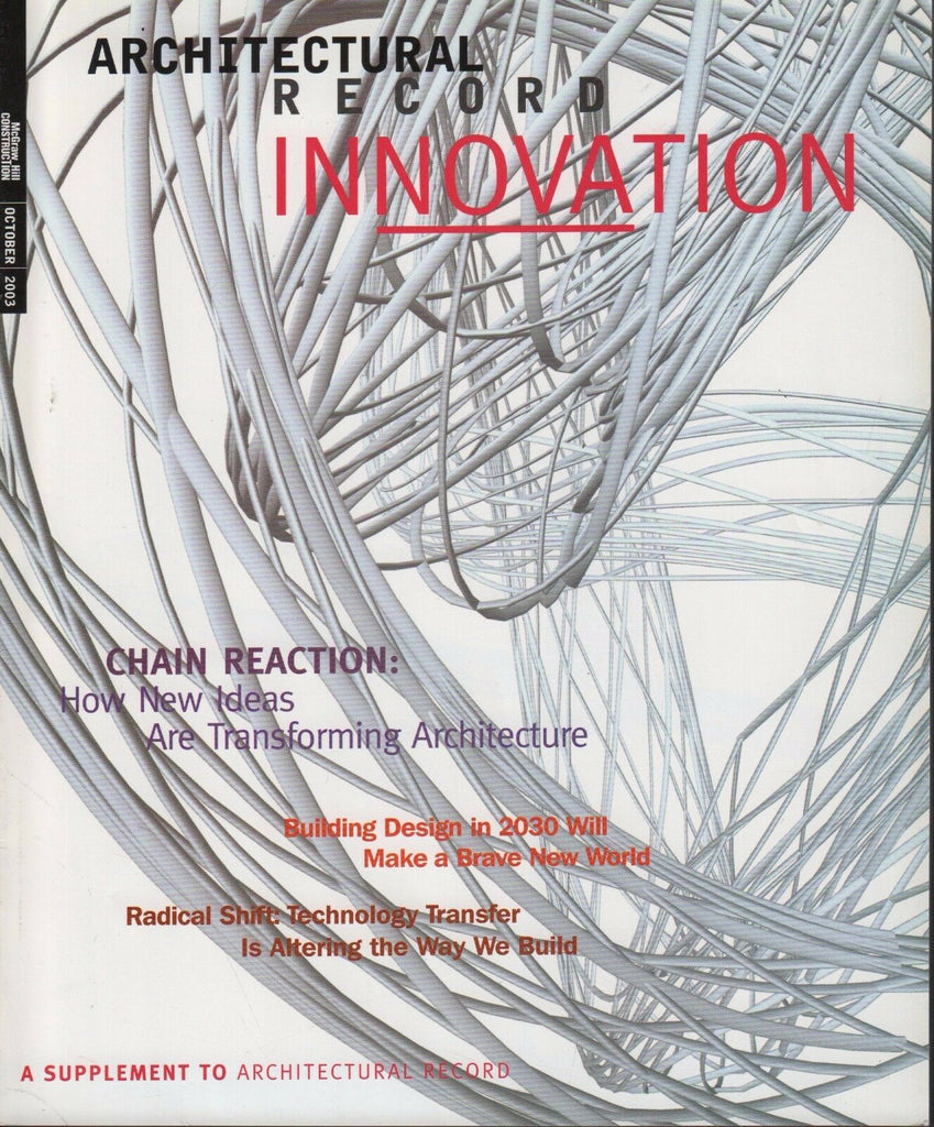 Architectural Record October 2003 Innovation, Chain Reaction 072517nonDBE2
