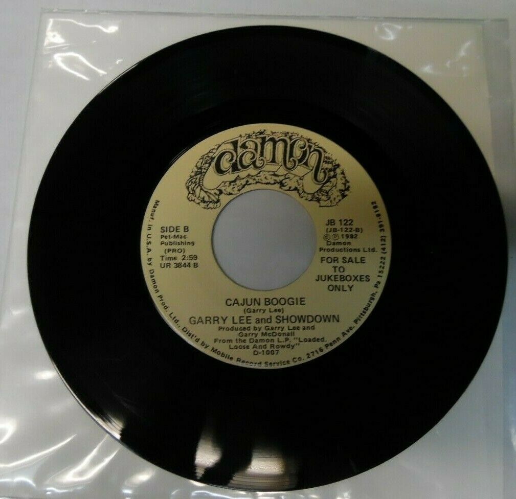 Garry Lee and Showdown Cajun Boogie 45RPM The Rodeio Song JB122 022220LLE45