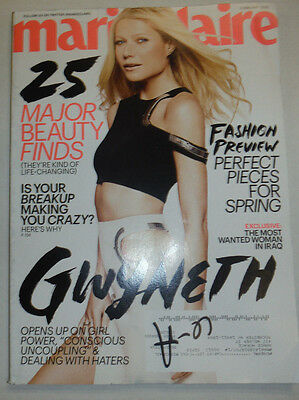 Marie Claire Magazine Gwyneth Paltrow & Fashion Preview February 2015 011315R