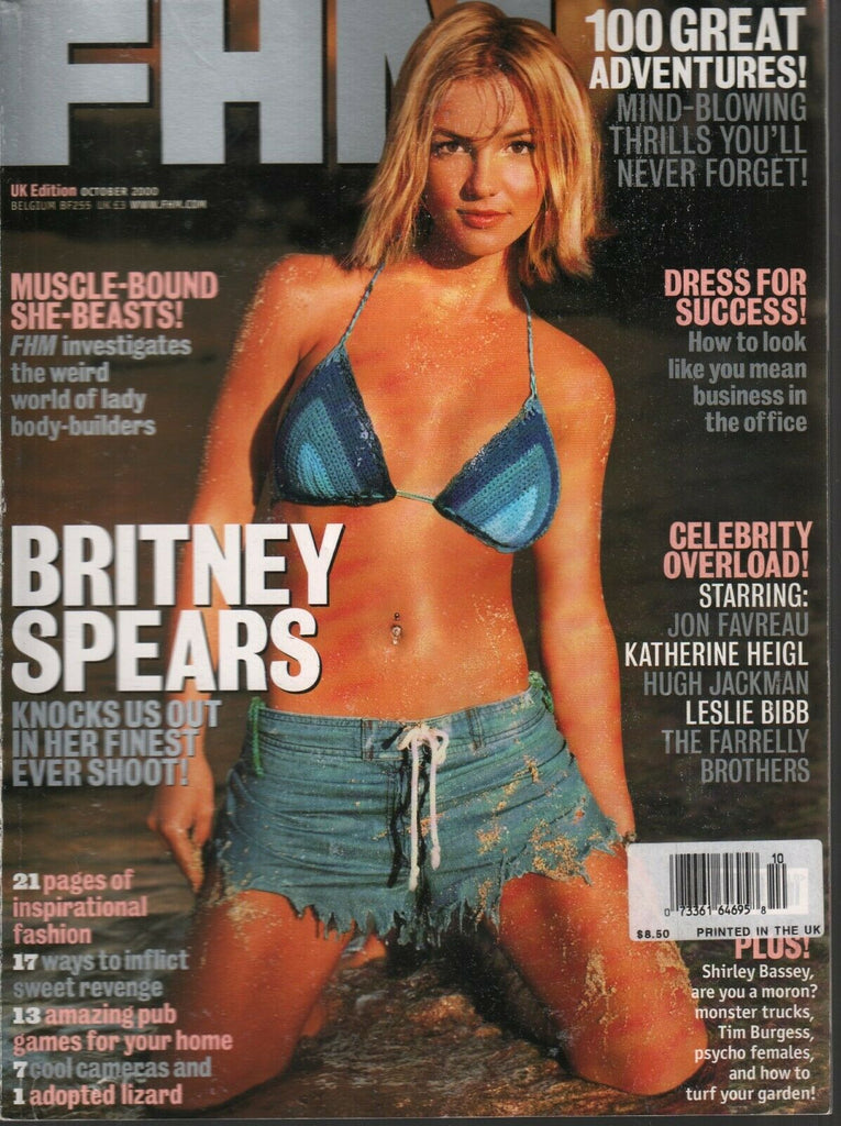 FHM Magazine UK Edition October 2000 Britney Spears Katerine Heigl 121019AME