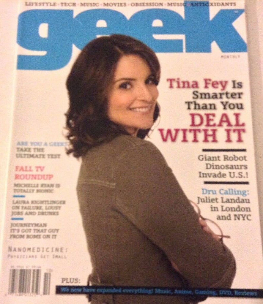 Geek Magazine Tina Fey Says Deal With It October 2007 NO ML 072617nonrh2