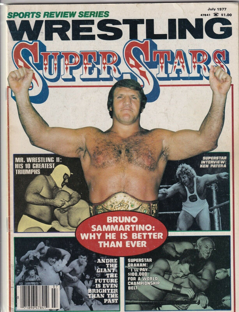 Wrestling Superstars Bruno Sammartino Superstar Graham July 1977 052819nonr