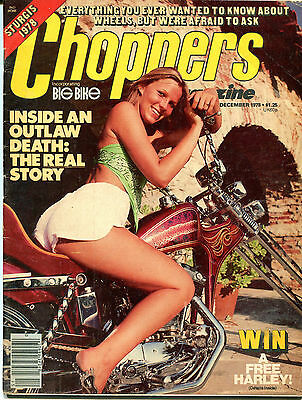 Choppers Magazine December 1978 Sturgis 1978 EX NO ML 121115jhe2