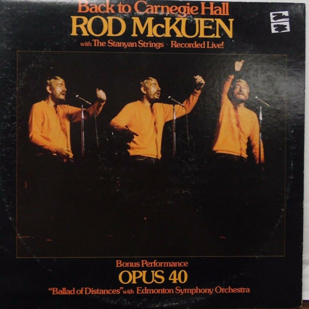 Back to Carnegie Hall Rod McKuen The Stanyan Strings Recorded Live 103016LLE