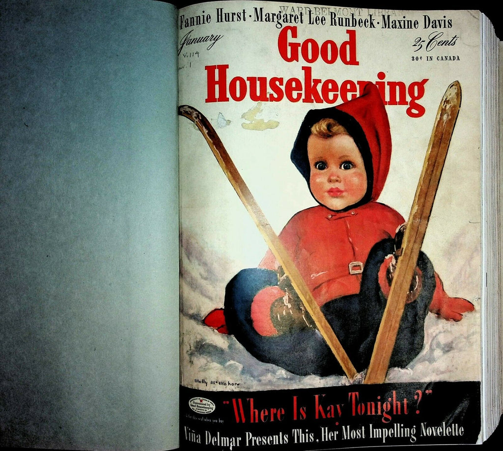 Good Housekeeping Jan-June 1942 6 Monthly Issues Bound Vintage Ads! 021920AME2