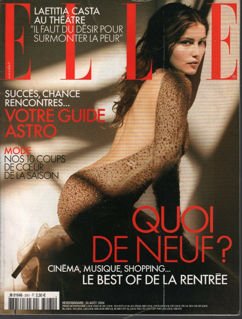 Elle French Fashion Magazine August 20 2004 Laetitia Casta 091420ame