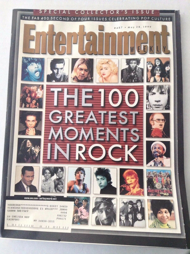 Entertainment Weekly Magazine Curt Cobain Rock Moments May 28, 1999 031917NONRH