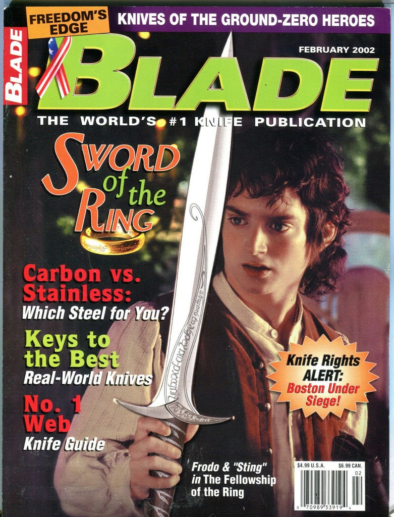 Blade Magazine February 2002 Sword Of The Ring EX No ML 101316jhe