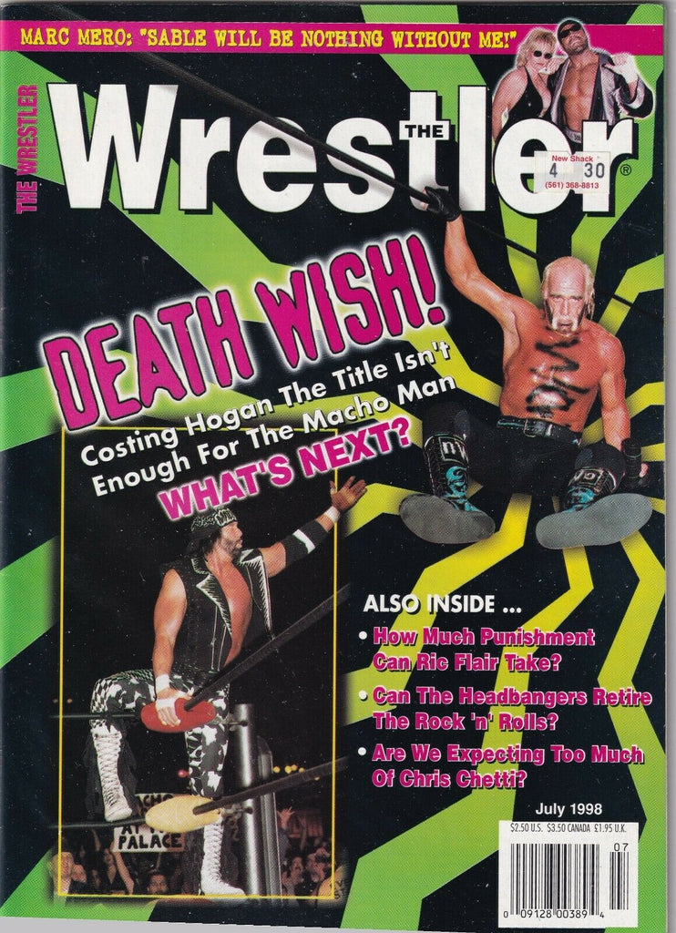 The Wrestler Magazine Hulk Hogan Randy Savage Ric Flair July 1998 062419nonr