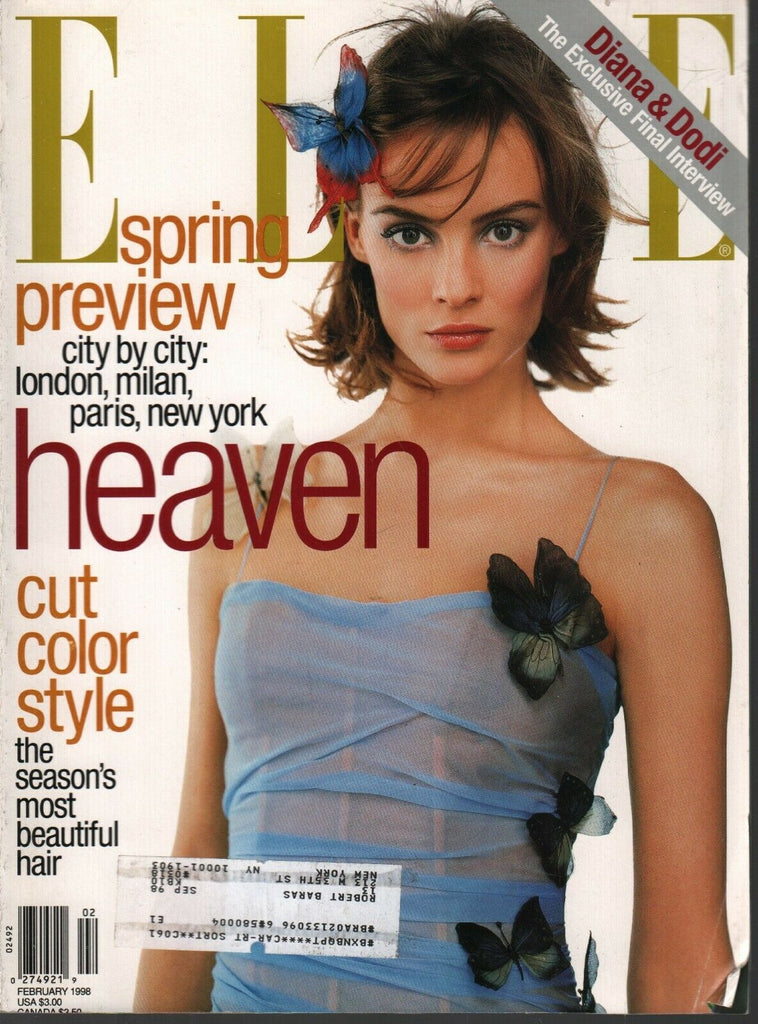Elle Fashion Magazine February 1998 Michelle Behennah 091420ame