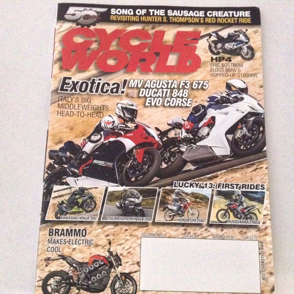 Motor Cyclist Magazine MV Agusta F3 Ducati 848 December 2012 062217nonrh2