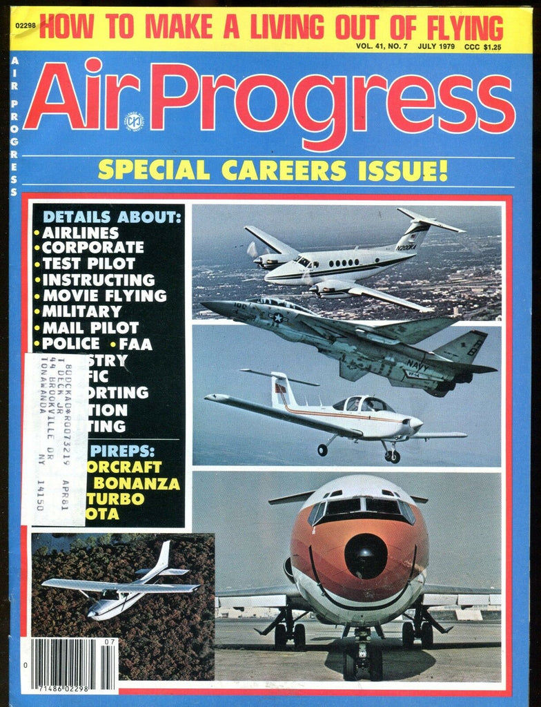 Air Progress Magazine July 1979 Careers Issue! EX w/ML 120216jhe