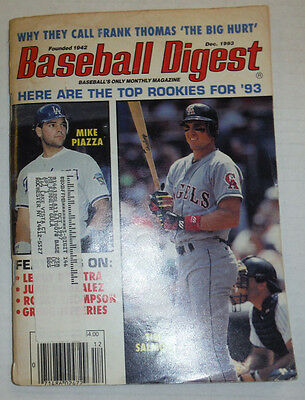 Baseball Digest Magazine Tim Salmon & Mike Piazza December 1993 020315R