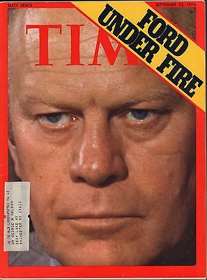 Time Magazine September 23 1974 Ford Under Fire w/ML VG 081616DBE2