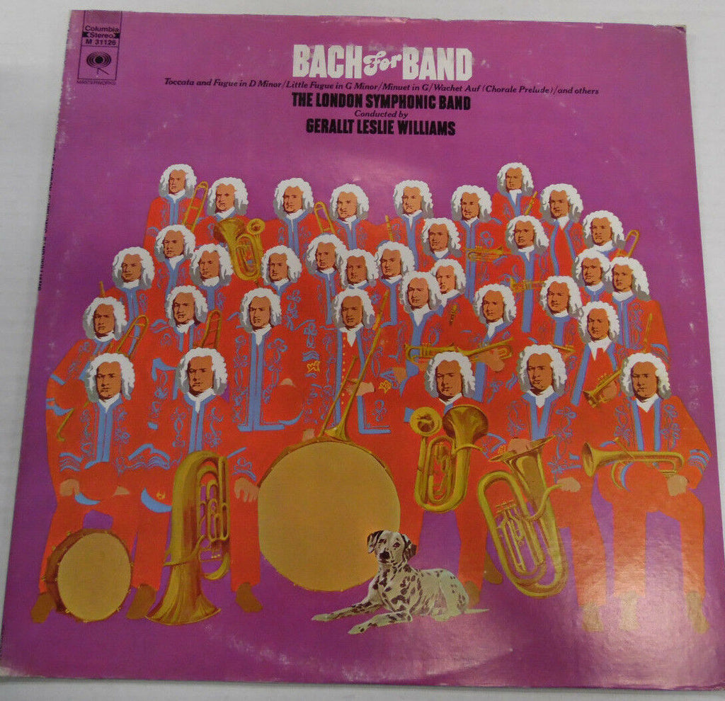 Bach For Band Gerallt Leslie Williams M31126 33RPM Record 032017RR