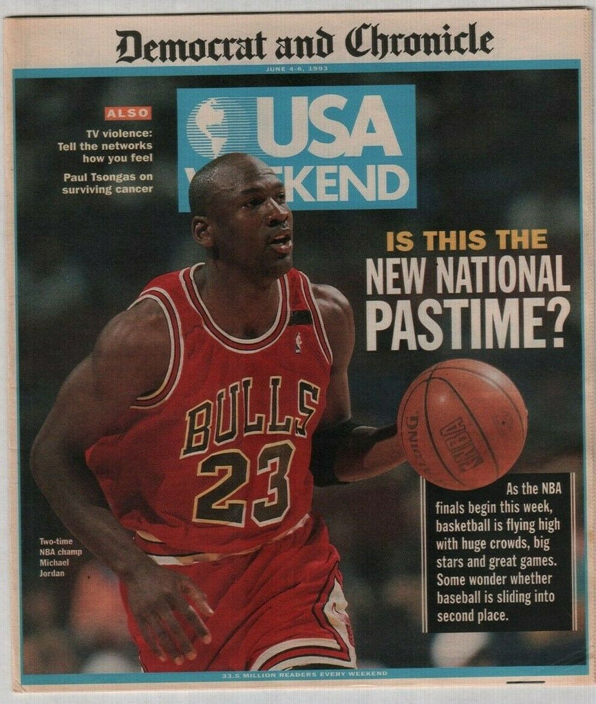 Democrat And Chronicle Mag Michael Jordan June 4-6, 1993 082820nonr