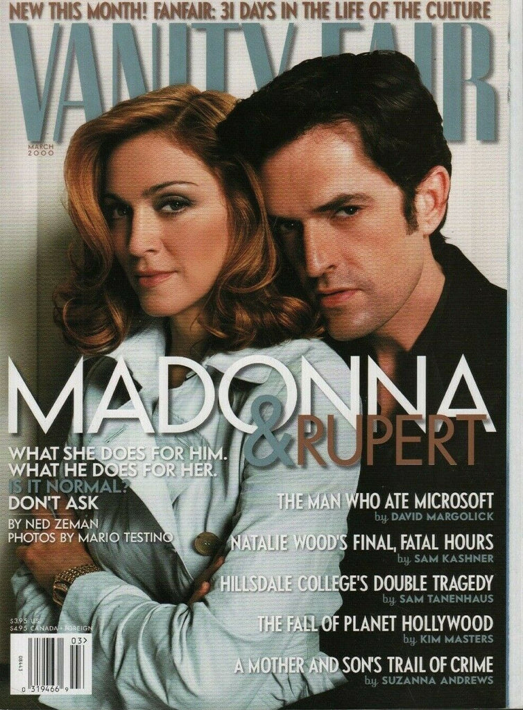 Vanity Fair March 2000 Madonna Mario Testino Natalie Wood 041919DBE
