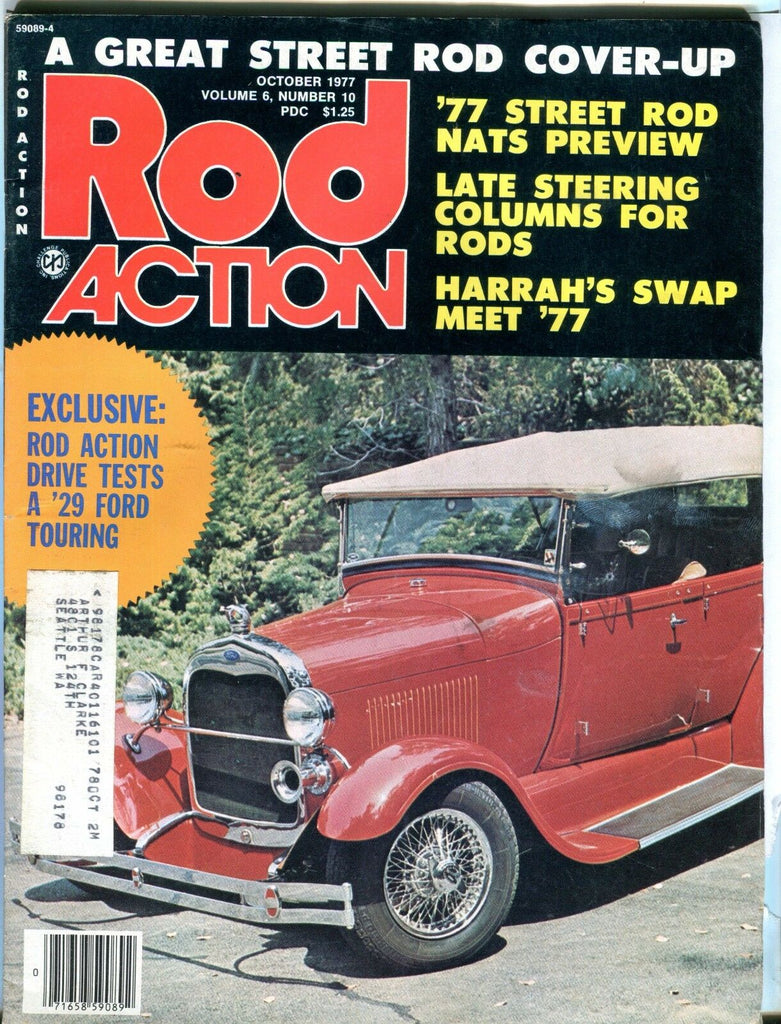 Rod Action Magazine October 1977 '29 Ford Touring EX w/ML 031017nonjhe