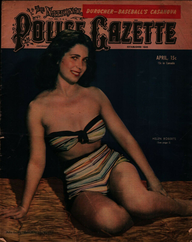 Police Gazette April 1947 Helen Roberts Leo Durocher Lana Turner 022321ame2