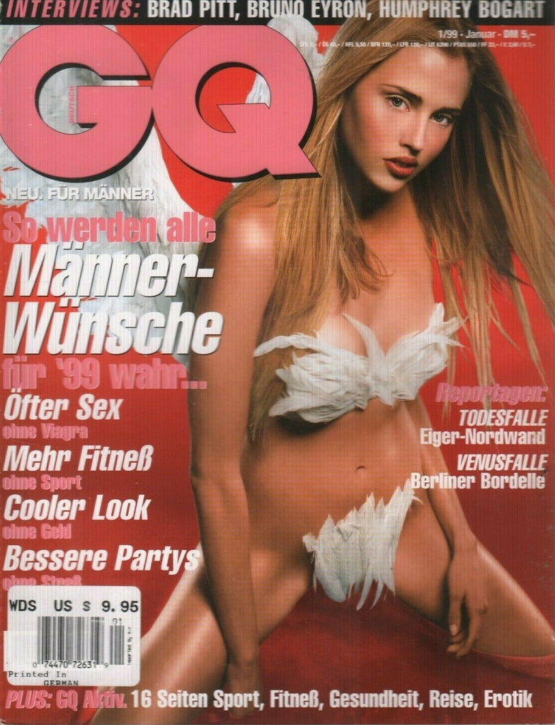 GQ German Edition January 1999 Brad Pitt Bruno Eyron Humphrey Bogart 121619AME