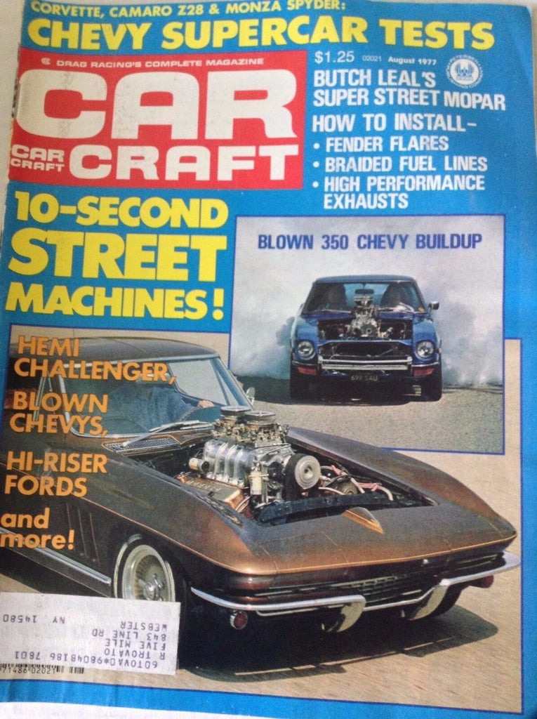 Car Craft Magazine Blown 350 Chevy Buildup August 1977 082017nonrh2