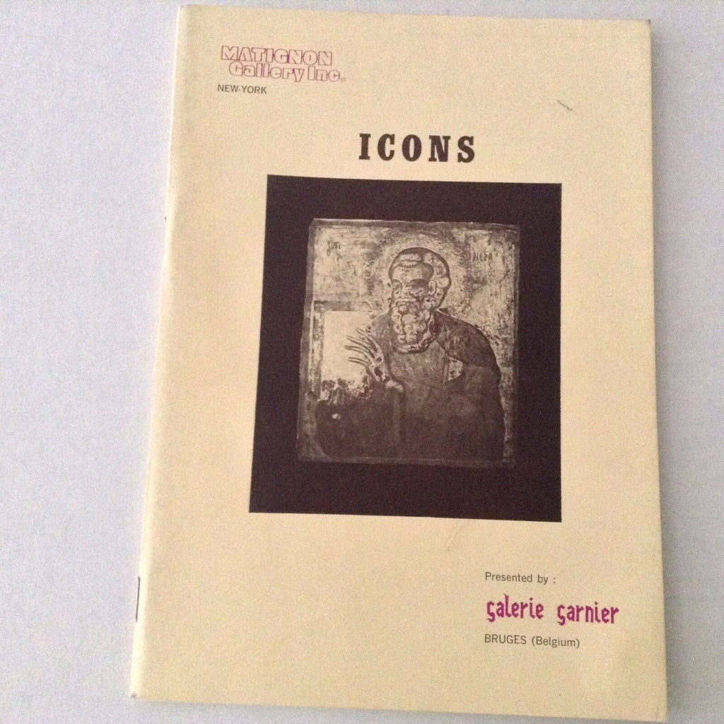 Icons Art Catalog Galerie Garnier Belgium December 7, 1980 062517nonrh2