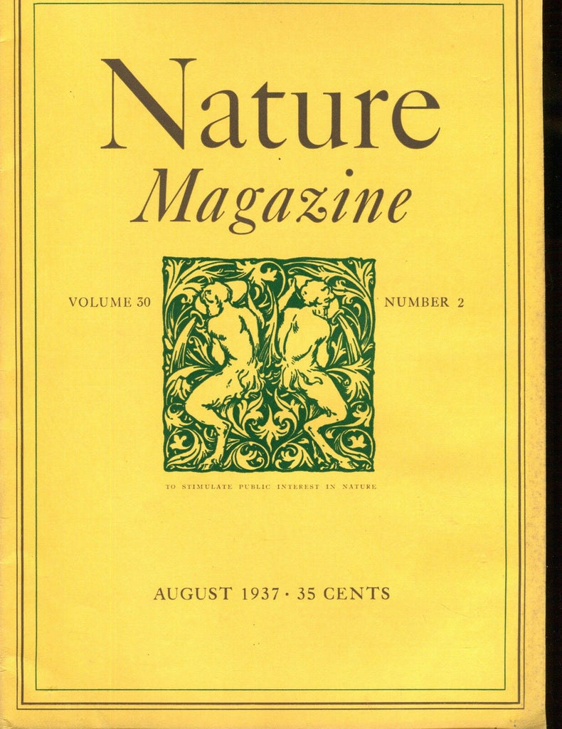 Nature Magazine August 1937 VG No ML 020617jhe