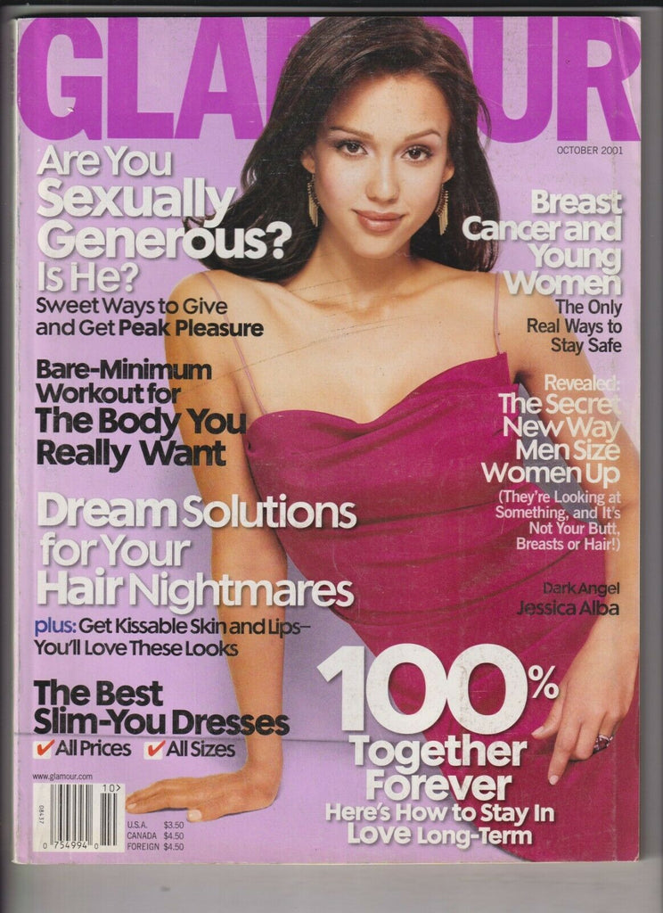 Glamour Magazine Jessica Alba Dream Solutions October 2001 030320nonr