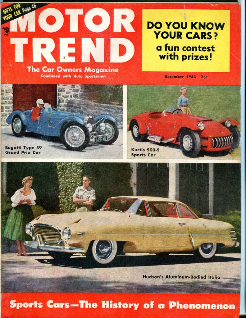 Motor Trend Magazine December 1953 Hudson Italia EX No ML 051917nonjhe