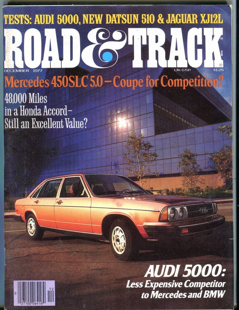 Road & Track Magazine December 1977 Audi 5000 071117nonjhe