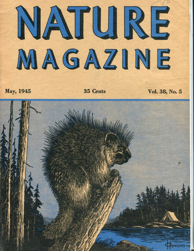 Nature Magazine May 1945 Porcupine VG No ML 051017nonjhe