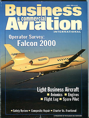 Business & Commercial Aviation Magazine International April 1998 FAA 030416jhe