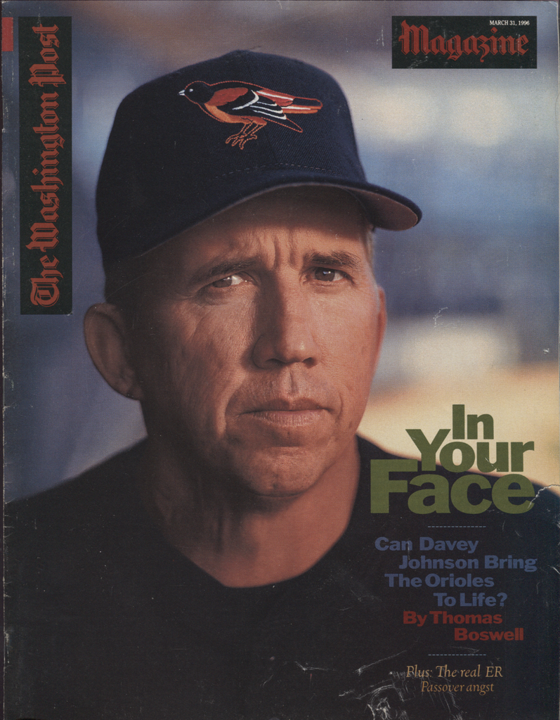 The Washington Post Magazine March 31 1996 Davey Johnson Tomas Boswell 051220DBE
