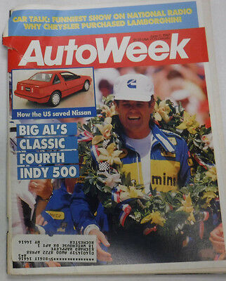 Autoweek Magazine Big Al's Classic Fourth Indy 500 June 1987 072715R