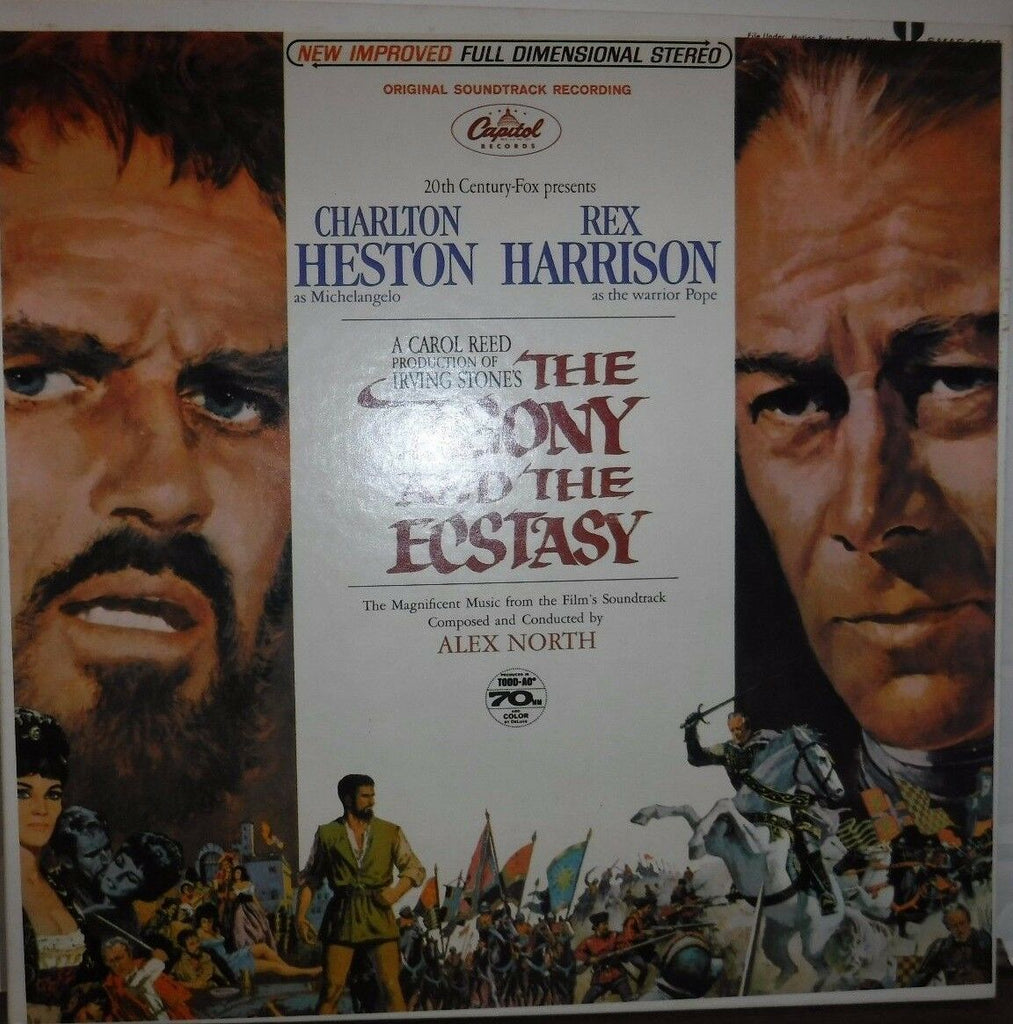 The Agony and the Ecstasy soundtrack Charlton Heston Red Harrison 102916LLE