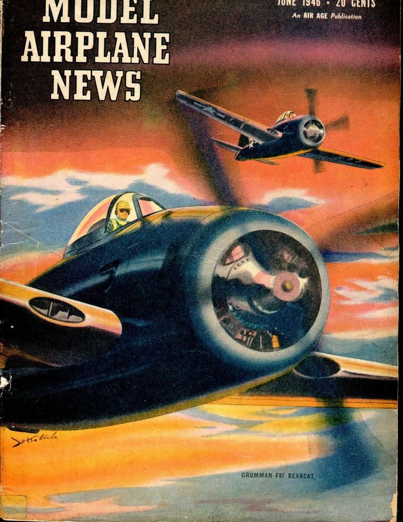 Model Airplane News Magazine June 1946 Grumman Bearcat ACC 040717nonjhe