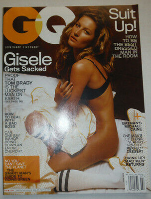 GQ Magazine Gisele Bundchen Tom Brady July 2008 012915R