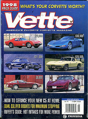 Vette Magazine Corvette May 1998 Buyers Guide VGEX 012916jhe
