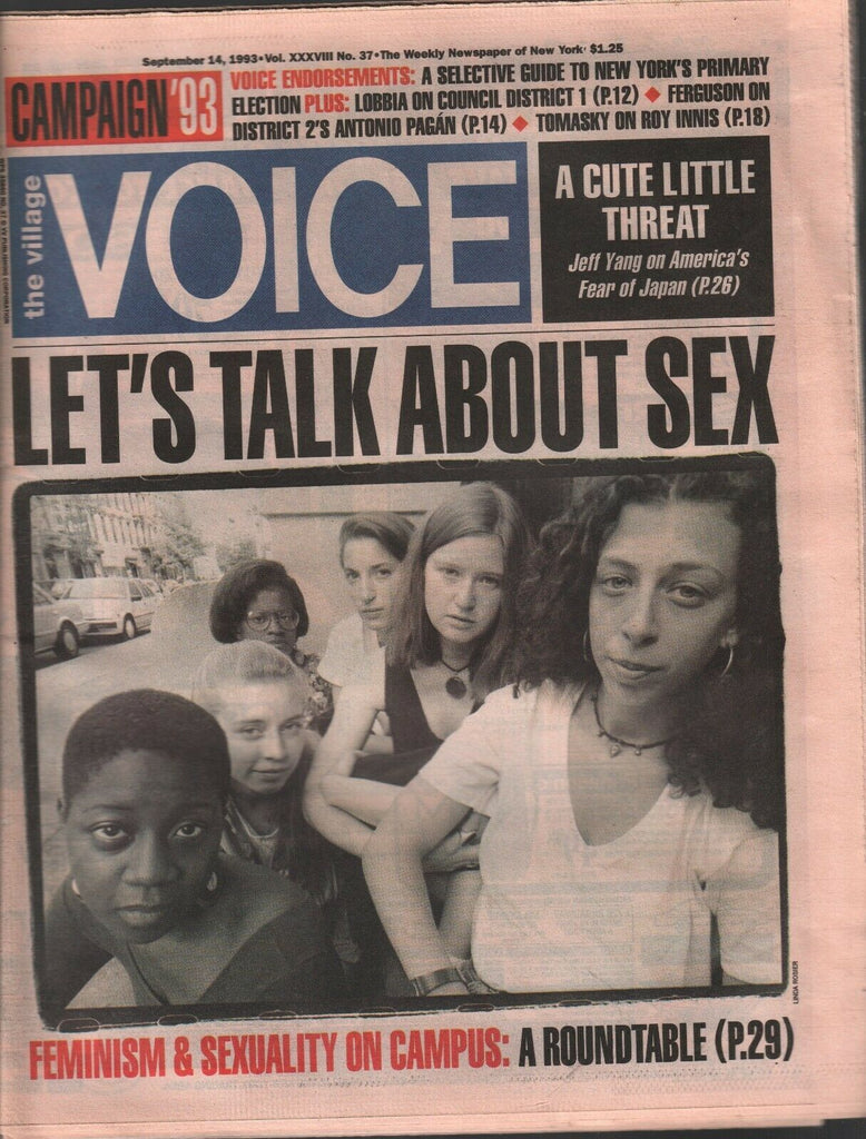 The Village Voice NYC September 14 1993 Jeff Yang Antonio Pagan 012120AME