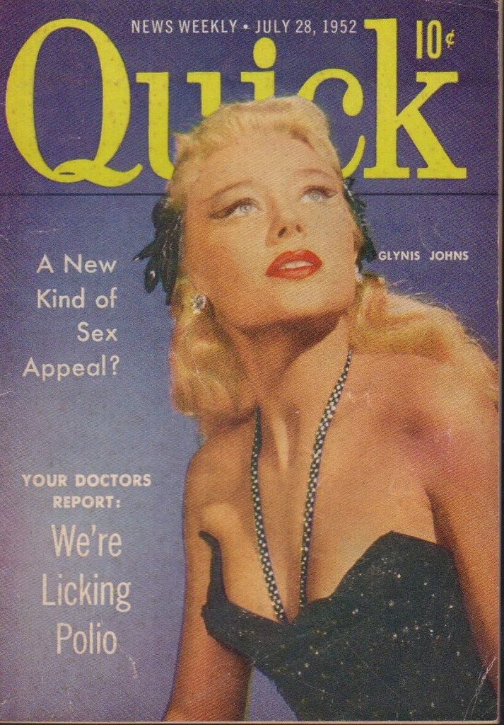Quick News Weekly July 28 1952 Glynis Johns Cheesecake Pin Up 091318AME