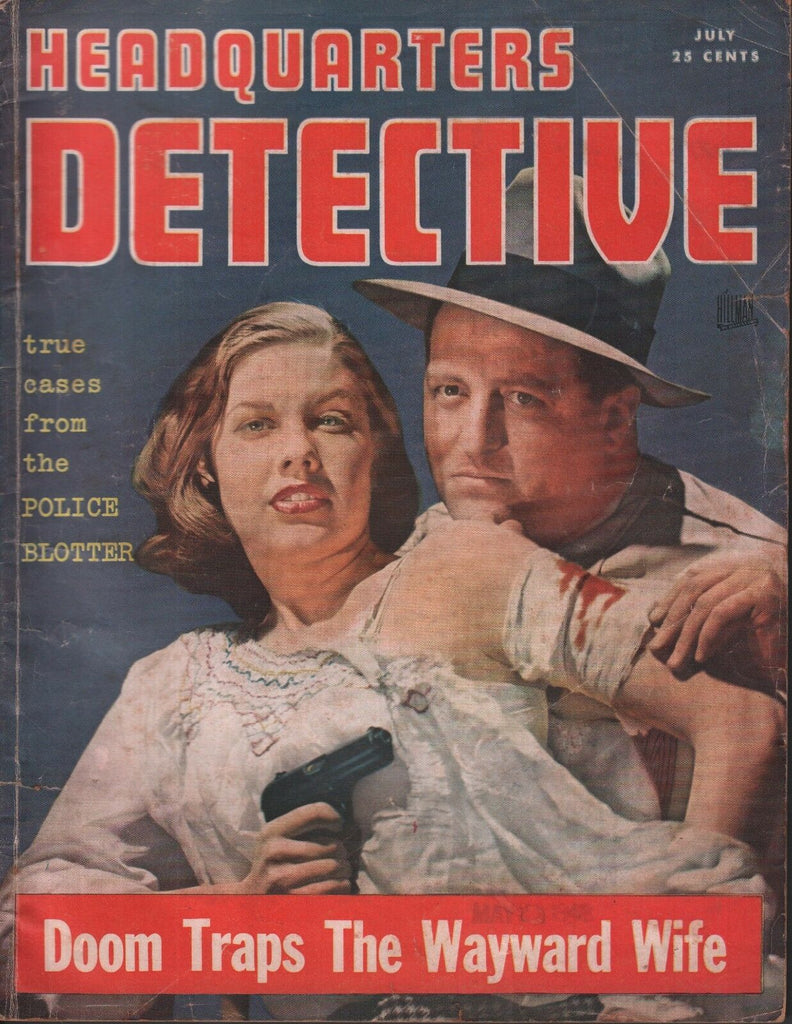 Headquarters Detective July 1948 Ladd DeKoven Abbot Banks 070618DBE