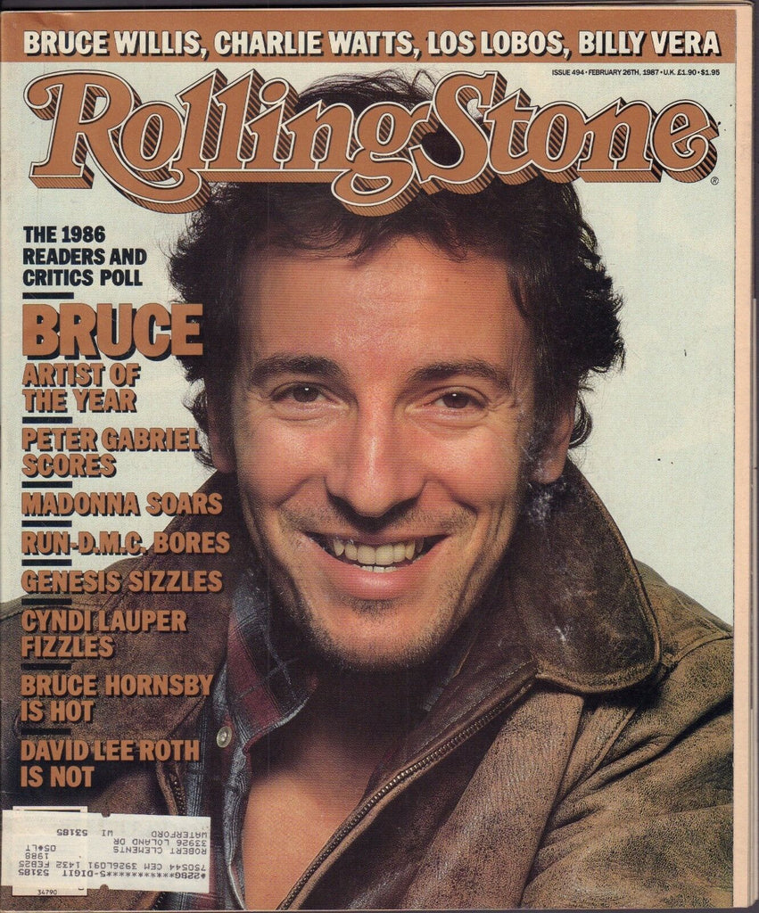 Rolling Stone February 26 1987 Bruce Springsteen, Madonna w/ML VG 122816DBE
