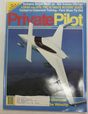 Private Pilot Magazine Velocity To Buy Or Build August 1991 FAL 060815R