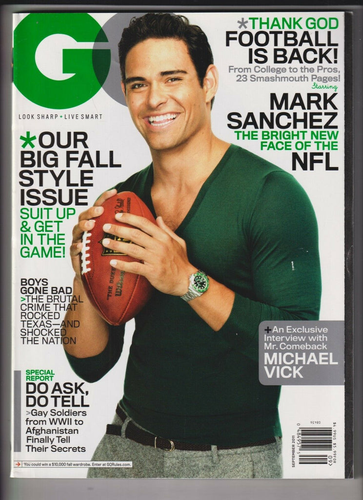 GQ Mag Mark Sanchez Michael Vick Style Issue September 2011 030920nonr