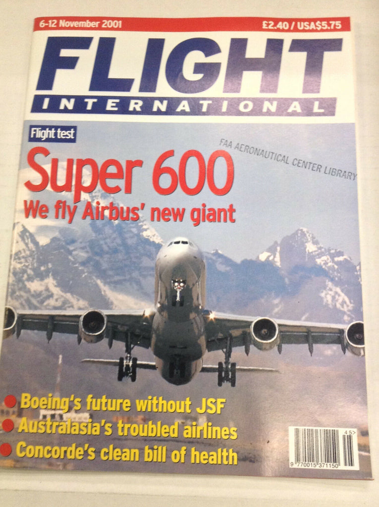 Flight International Magazine Super 600 Flight Test November 2001 042617nonr