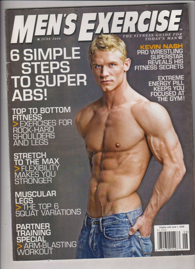 Men's Exercise Mag Kevin Nash 6 Steps To Super Abs June 2008 030720nonr