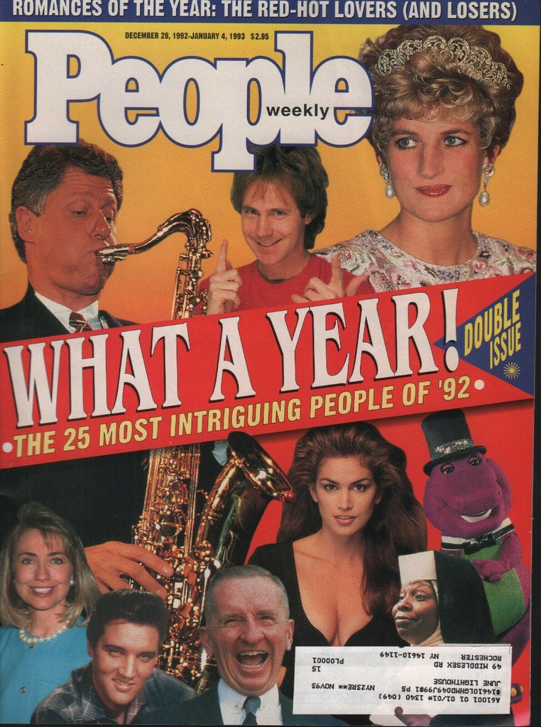 People Weekly December 28 1992 Bill Clinton Princess Diana 100818ame